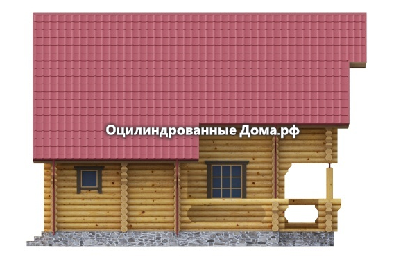 дом из оцилиндрованного бревна Жемчужина Крыма